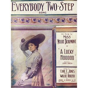 1912 Everybody Two‎ Step Sheet Music Earl C Jones Wallie Herzer A Lucky Hoodoo